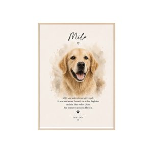 personalisiertes hundeportrait