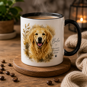 personalisierte hunde tasse mit foto